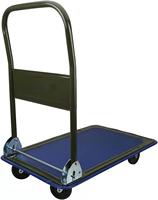 Chariot pliable, pour un rangement facile et chariot de plateforme avec roues pivotantes à 360 degrés