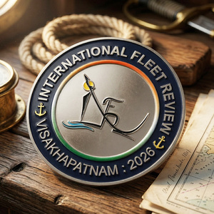 Moneta Commemorativa 3D Personalizzata in Rilievo, Souvenir Perfetto per Raduni Diplomatici e Marittimi Globali - Product Image 6