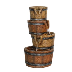 <span class=keywords><strong>Fontaine</strong></span> <span class=keywords><strong>d</strong></span>'<span class=keywords><strong>eau</strong></span> de baril extérieure en résine caractéristique de l'<span class=keywords><strong>eau</strong></span> <span class=keywords><strong>d</strong></span>écoration intérieure et extérieure populaire en bois comme <span class=keywords><strong>fontaine</strong></span> - Product Image 1