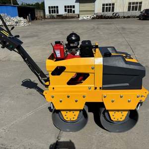 Handheld Double Drum Vibratory <b>Roller</b> <b>Small</b> Road <b>Roller</b> Engine Pump Motor for Various Terrains Single Wheel Option Available - Product Image 6