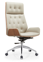 Chaise de Visiteur Exécutive Ergonomique Haut de Gamme en Cuir Moderne avec Base Chromée, Pivotante et Réglable, Design Capitonnée, pour Bureau à Domicile