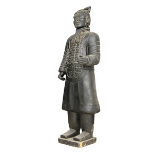 Fabbrica fornito <span class=keywords><strong>nero</strong></span> ceramica fatti a mano di colore argilla cinese <span class=keywords><strong>guerriero</strong></span> di terracotta - Product Image 6