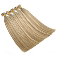 Extensions de cheveux K-Tips à prix d'usine, double épaisseur, cheveux vierges, kératine italienne, pré-collées, fusion