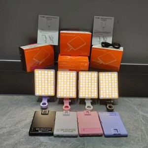 Lampe vidéo LED rechargeable professionnelle Proins 3 couleurs à clipser pour photographie, selfie, caméra et téléphone – Vente en gros - Product Image 2