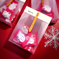 Vente en gros pas cher Sac en verre personnalisé de qualité alimentaire Cookie Biscuits Pâtisserie Cadeau de Noël Bonbons Sac de chocolat