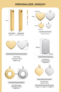 Collier pendentif AOFEI personnalisé en acier inoxydable 316L plaqué or 18 carats avec silhouettes <span class=keywords><strong>de</strong></span> garçons chrétiens, gravable, résistant au ternissement, cadeau - Product Image 5