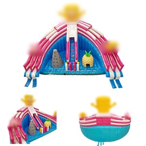 สไลเดอร์เป่าลมสำหรับเด็ก, สไลเดอร์เป่าลมปราสาทเป่าลมกลางแจ้งบ้านเด้งดึ๋งสระว่ายน้ำมีสไลเดอร์เพื่อความบันเทิงสำหรับกระโดดผจญภัย - Product Image 3