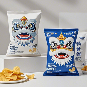 Mylar <strong>Bags</strong> Smell Proof Snack <strong>Bag</strong> Fish and <strong>Chips</strong> Packaging Grocery <strong>Bag</strong> with logo - Product Image 3