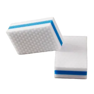 Three Layers High Density Absorbent And Multi-use Magic Cleaning Sponge With PU Foam