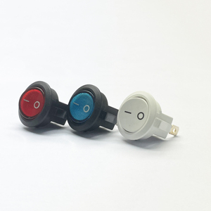 Tùy chỉnh Mini vòng đơn cực Rocker chuyển 250V Rocker on-off cho đèn đọc sách điện tản nhiệt - Product Image 3