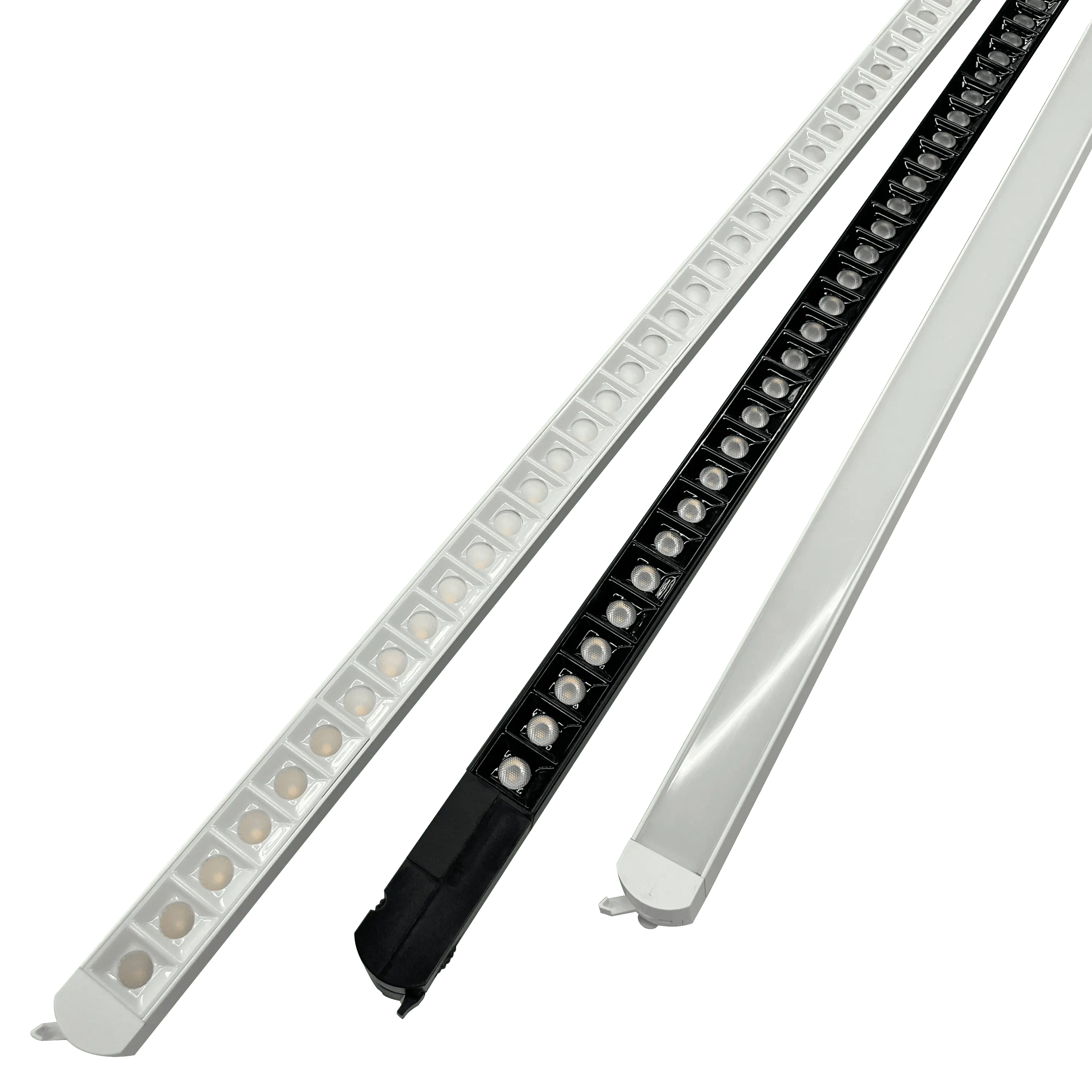 4ft yüksek performans ve düşük parlama gelen panjur gömme lineer hareketli izgara lineer led tavan ışık 30W ray lambası
