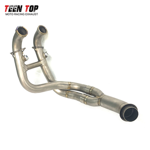 Sistema de escape de motocicleta de titanio de alto rendimiento para <span class=keywords><strong>KTM</strong></span> <span class=keywords><strong>890</strong></span> Duke <span class=keywords><strong>Adventure</strong></span> tubo de escape codo de tubo de escape delantero - Product Image 2