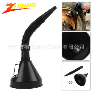 Embudo de reabastecimiento de combustible para motocicleta Zuqing, embudo de aceite flexible de gran diámetro con filtro para uso en gasolineras - Product Image 5