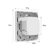 Saklar Lampu Sensor Gerak PIR Standar EU untuk Dinding, Sensor Kehadiran/Keluar