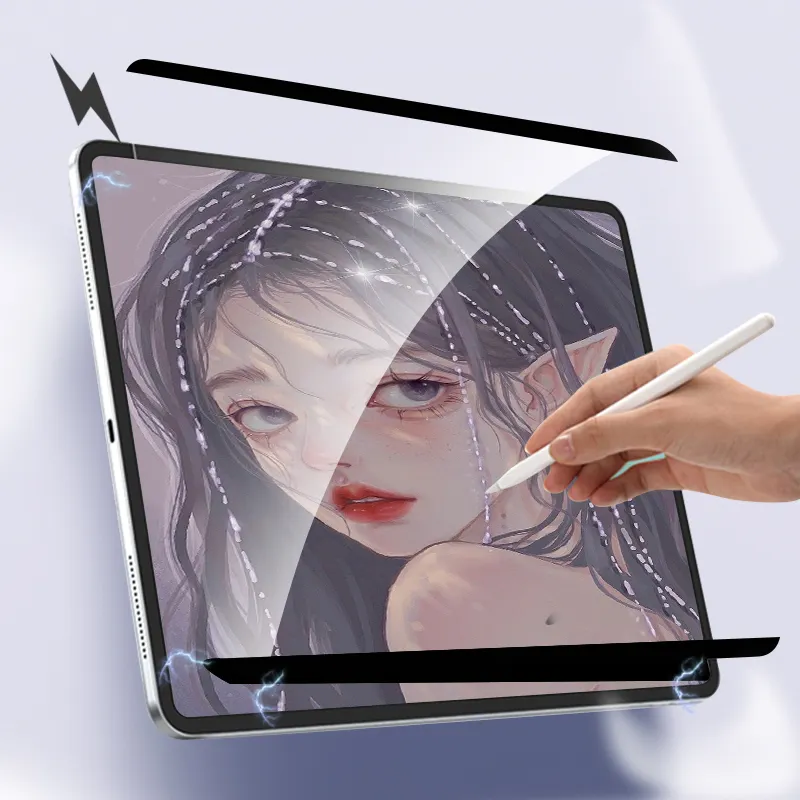 Защитная пленка для экрана iPad Pro 11 2021 2020 Air 4 10,9 10,2 7-е 8-е Съемная Магнитная притягательная бумажная пленка