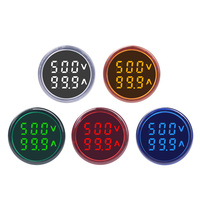 Voltmètre Ampèremètre Numérique LED AC 60-500V 1-100A 220V, Mesureur de Tension et Courant, Fréquencemètre HZ, Voyant Lumineux, Testeur Détecteur DC Volt Ampère