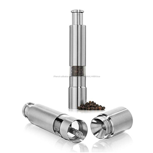 <span class=keywords><strong>Amazon</strong></span> fournisseur Pouce Presse type sel <span class=keywords><strong>poivre</strong></span> mil, En Gros personnalisé En Acier Inoxydable épices sel <span class=keywords><strong>moulin</strong></span> à <span class=keywords><strong>poivre</strong></span> - Product Image 3