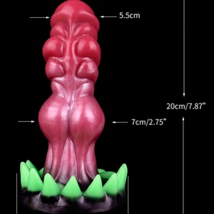 NNSX Fantasy Knot <b>Dildo</b> With Sucker Textured Satisfaction Monster Penis Luminous Sex Toys for Women Men Silicone Anal Plug - Product Image 6