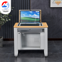 Station de travail métallique polyvalente et transformable pour les environnements scolaires/bureau/chambre/hôtel/laboratoire informatique/salle de cours