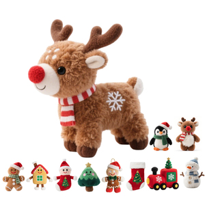 Juguete de Peluche Personalizado en Oferta, Decoraciones Navideñas, Cojín de Peluche, Juguete de Peluche con Temática Navideña, Regalo - Product Image 2