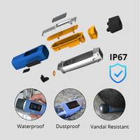 Sistema de Patrulla Industrial con Clasificación IP67, RFID 125 KHz, Resistente al Agua, Linterna Integrada, Carga Magnética USB