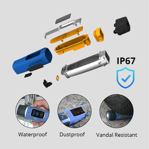 เครื่องมือลาดตระเวนรักษาความปลอดภัยอุตสาหกรรม พร้อมมาตรฐาน IP67 ไฟฉายในตัว และการชาร์จผ่าน USB แบบแม่เหล็ก - Product Image 6