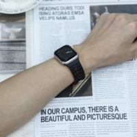 Original-Fabrik Magnetverschluss Sport-Silikonarmband für Apple Watch Band Serie 11 10 9 8 7 5 4 49mm 42mm