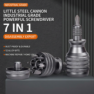 Multifunction <b>Screwdriver</b> Set Aluminum Body Interchangeable Bits Phillips Head Matte Finish EDC Tool - Product Image 4