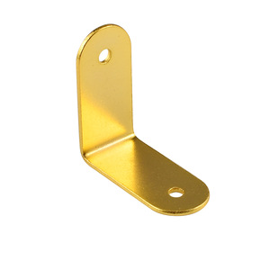 Soporte de Esquina de Acero al Carbono Chapado en Oro de 39x18mm, Resistente para Uso en Interiores - Product Image 5