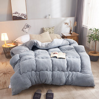 Couvre-lit matelassé d'été pour la maison et l'hôtel, fabrication directe d'usine, couette intelligente, édredon 100% microfibre de polyester, couette en fourrure de vison