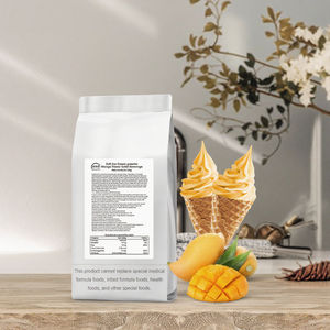 Charm Food Venta Directa <span class=keywords><strong>Mango</strong></span> Sabor Soft Serve Helado en Polvo Gelato Premix Polvo con Certificado Halal - Product Image 1