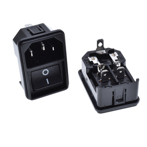 คุณภาพสูง IEC 60320 <span class=keywords><strong>C14</strong></span> ชายแผงขั้วต่อปลั๊ก AC ซ็อกเก็ต rocker สวิทช์ 3 Pins สําหรับอุปกรณ์การแพทย์ - Product Image 5