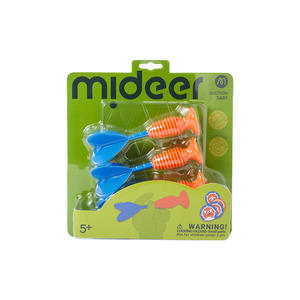 Jeu de fléchettes souples Mideer pour enfants, jeu d'extérieur sûr avec fléchettes en caoutchouc et autocollants cibles à ventouse - Product Image 2