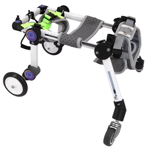 Silla de Ruedas para <span class=keywords><strong>Perros</strong></span> de Alta Calidad, Vehículo de Asistencia para <span class=keywords><strong>Perros</strong></span> con Discapacidad, Silla de Ruedas para Recuperación de Extremidades Traseras, de 2 y 4 Ruedas - Product Image 2