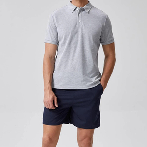 Conjunto de Camiseta Polo y Pantalones Cortos para Hombre, Personalizado, Estampado, Transpirable, Tejido de 240g, Ropa Casual de Verano, Cuello Polo, Poliéster/Algodón - Product Image 3