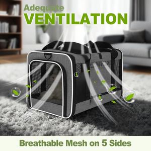 Tas Transportasi Kucing Hewan Peliharaan Berkualitas Tinggi, Dapat Diperluas, dan Portabel untuk Perjalanan (Grosir) - Product Image 3