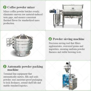 Tostadora de Granos de Café Frío Automática, Línea de Producción de Llenado de Bolsas Preformadas, Máquina de Molienda y Empaquetado - Product Image 4