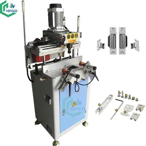 Double head copying router for aluminum profile window door lock hole making machine cnc milling copying router