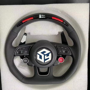 Volante de Fibra de Carbono LED Personalizado con Palanca de Cambios para <span class=keywords><strong>Audi</strong></span> Rs RS3 8p RS4 RS5 S3 S4 S5 S6 2012 2013 2014 2015 2017 - Product Image 2