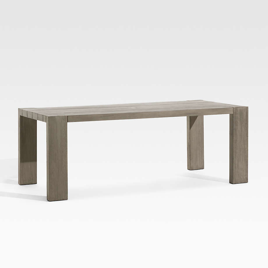 Backyard teak wood outdoor garden furniture all-weather dining table and chairs set for patio