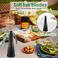 Home Shoo Away Fly Fan USB Drive Anti-fly Repeller Pièges à insectes en plastique ABS solide pour le contrôle des mouches des moustiques pour la cuisine