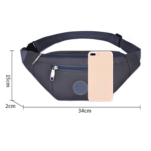 Unisex Waterdichte Polyester Heuptas Custom Sport Hardloop Rits Portemonnee Riem Patroon Modieus Oem Heren Rits Portemonnee - Product Image 3