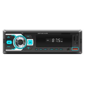 Reproductor <span class=keywords><strong>MP3</strong></span> para Auto 1 DIN con Aplicación <span class=keywords><strong>de</strong></span> Localización del Vehículo, Carga Rápida <span class=keywords><strong>de</strong></span> 2.1A, Radio FM, USB/TF/AUX, Asistente <span class=keywords><strong>de</strong></span> Voz, Luz <span class=keywords><strong>de</strong></span> 7 Colores, Estéreo Universal - Product Image 1