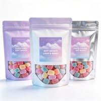 Pochette à fermeture éclair personnalisée, sac d'emballage alimentaire pour bonbons, pour le stockage des collations