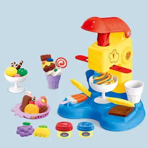 最新定制教育玩具工具配件彩色冰淇淋儿童粘土玩具玩具面团套装