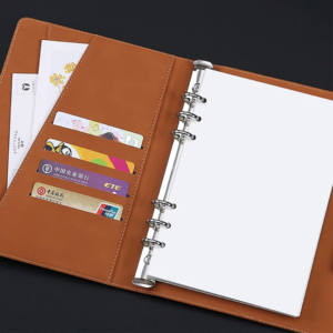 कस्टम लोगो ब्लू पु चमड़े हार्डकवर नोटबुक ए 5 प्लानर जर्नल नोटबुक ए 5 प्लानर जर्नल नोटबुक - Product Image 3