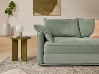 Modernes Platzsparendes Koala-Schlafsofa Ausziehbares Zweisitzer-Sofa Weicher Strukturierter Stoff Umweltfreundlich Modular für Studio-Apartment Zuhause