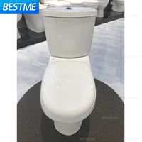 Ensembles sanitaires populaires en céramique ensembles de lavabo de piédestal de toilette salle de bain compétitif ensemble de cuvette de toilette blanche élégante