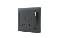 Prises électriques standard britanniques SANSHE Double sortie, prise de courant murale UK 13A