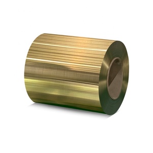 Bobine en acier inoxydable de couleur PVD, produit de nouveau style 201 304 finition de surface de ligne de cheveux ti-gold à vendre - Product Image 1